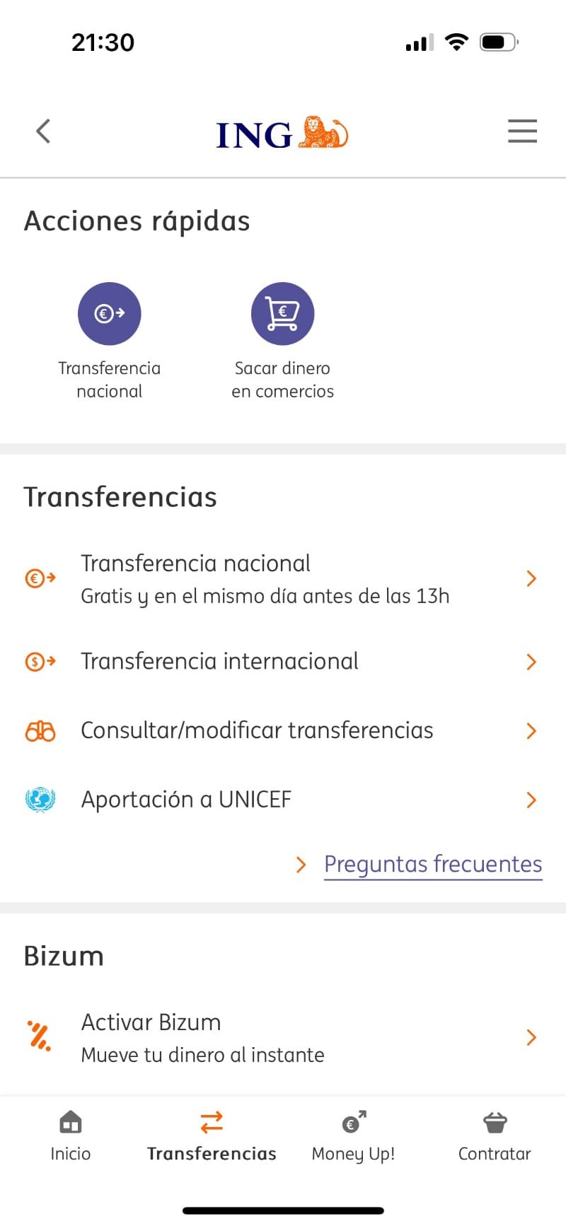 Pantallazo App ING