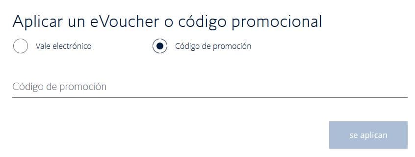 Código de promoción British Airways